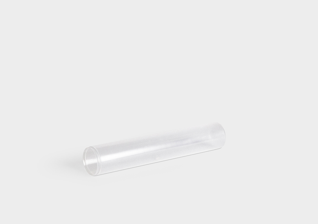 TelePack: tubo d'imballaggio telescopico rotondo con meccanismo a cricchetto.